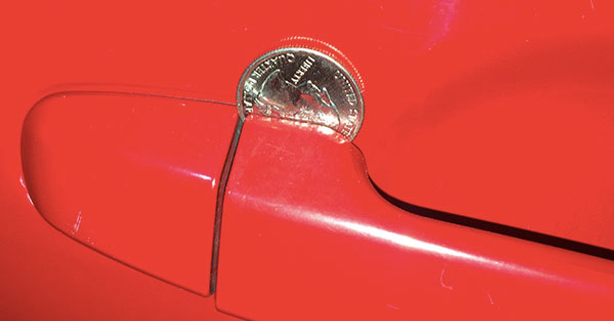 Coin in Car Door Handle